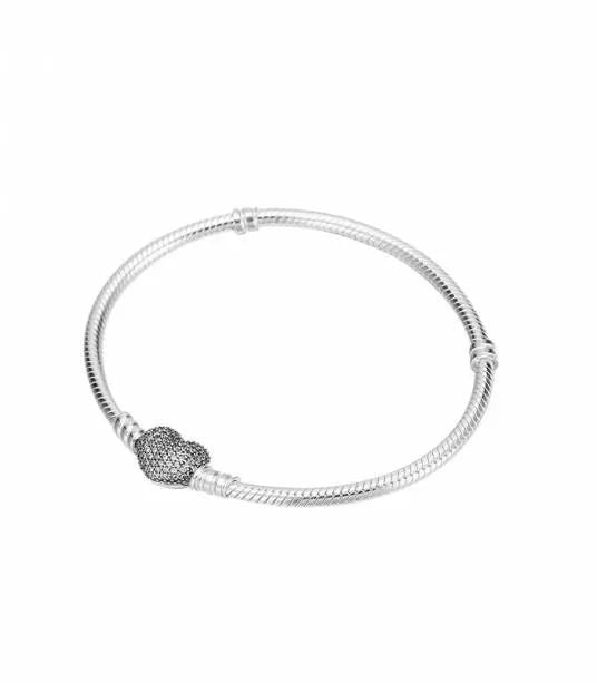 BRAZALETE PANDORA CORAZON FULL CIRCONES