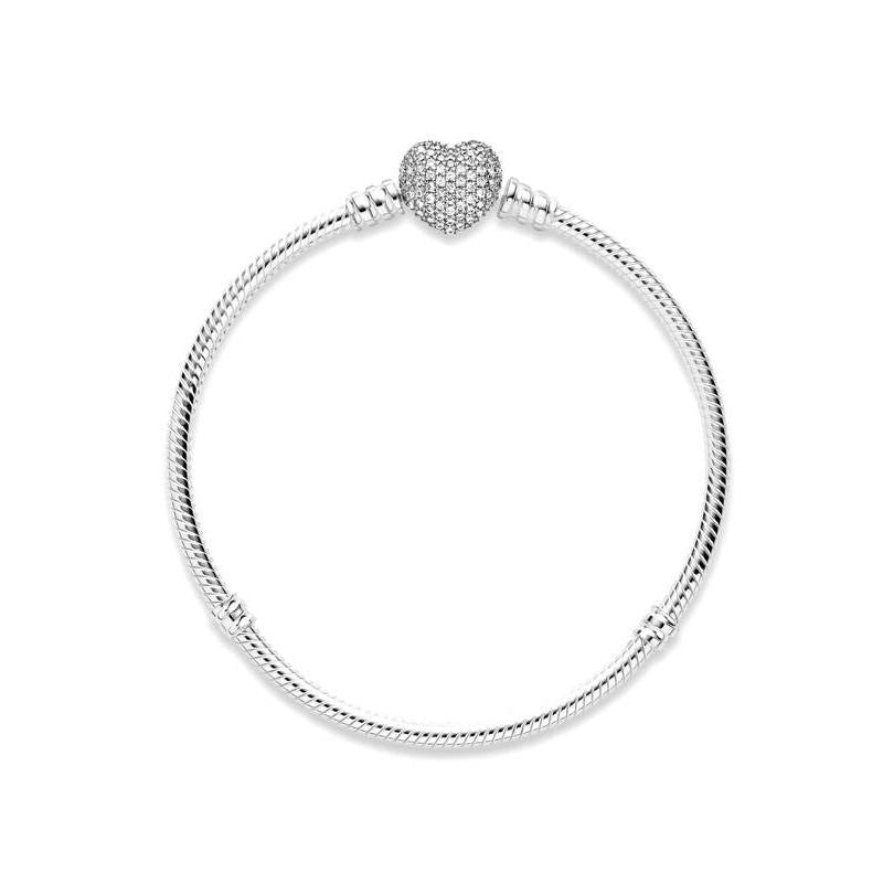 BRAZALETE PANDORA CORAZON FULL CIRCONES
