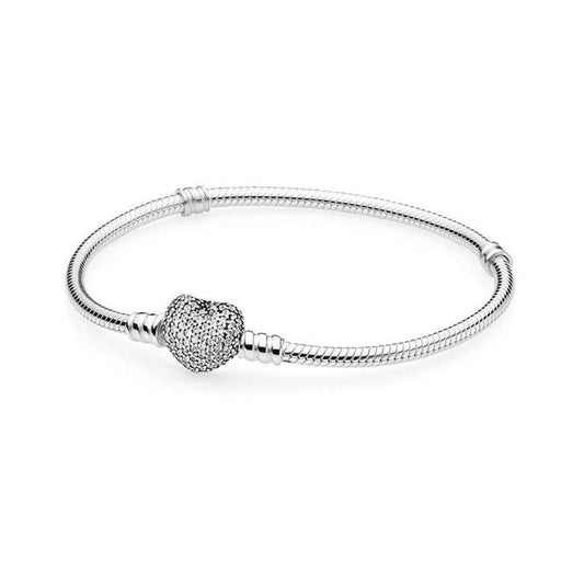 BRAZALETE PANDORA CORAZON FULL CIRCONES